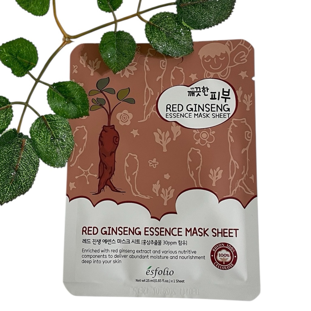 New $5 ea OR 5/$18 ESFOLIO Red Ginseng Essence Nutrition Sheet Face Mask